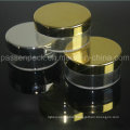 20g Plastic Cosmetic Powder Jar with Silver or Gold Metalizaion /Electroplate Rim (PPC-LPJ-005)